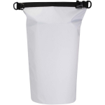 Borsa da viaggio impermeabile da 10L con chiusura arrotolabile color bianco seconda vista frontale