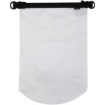 Borsa da viaggio impermeabile da 10L con chiusura arrotolabile color bianco terza vista frontale