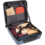 Trolley per laptop con lucchetto TSA integrato 30L 16'' color blu bondi seconda vista