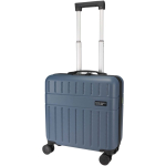 Trolley per laptop con lucchetto TSA integrato 30L 16'' color blu bondi vista con logo stampato 2