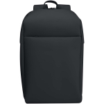 Zaino antifurto espandibile resistente all’acqua, capacità 18 L color nero seconda vista frontale