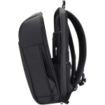Zaino antifurto espandibile resistente all’acqua, capacità 18 L color nero vista laterale