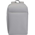 Zaino antifurto espandibile resistente all’acqua, capacità 18 L color grigio chiaro seconda vista frontale