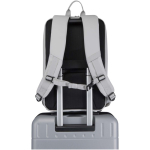 Zaino antifurto espandibile resistente all’acqua, capacità 18 L color grigio chiaro seconda vista