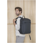 Zaino antifurto espandibile resistente all’acqua, capacità 18 L color grigio chiaro immagine stile di vita