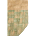 Borsa in carta paglia intrecciata con cerniera e base, capacità 21L color verde jeansato vista dettaglio 1