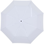 Ombrello pieghevole compatto con struttura in metallo e gomma Ø102 color bianco seconda vista frontale