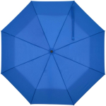 Ombrello pieghevole compatto con struttura in metallo e gomma Ø102 color blu reale seconda vista frontale