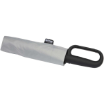 Ombrello pieghevole compatto in RPET con apertura automatica Ø99 color grigio chiaro seconda vista con scatola