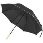 Ombrello antivento con apertura automatica e fascia riflettente Ø130 color nero
