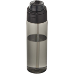 Borraccia con cannuccia integrata e coperchio a pulsante antigoccia 700ml color nero
