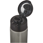 Borraccia con cannuccia integrata e coperchio a pulsante antigoccia 700ml color nero vista dettaglio 1