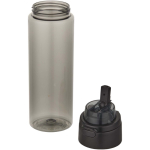 Borraccia con cannuccia integrata e coperchio a pulsante antigoccia 700ml color nero seconda vista