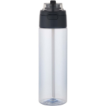 Borraccia con cannuccia integrata e coperchio a pulsante antigoccia 700ml color blu bondi seconda vista frontale