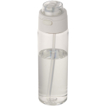 Borraccia con cannuccia integrata e coperchio a pulsante antigoccia 700ml color trasparente