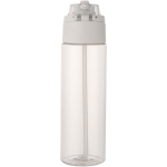 Borraccia con cannuccia integrata e coperchio a pulsante antigoccia 700ml color trasparente seconda vista posteriore