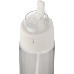 Borraccia con cannuccia integrata e coperchio a pulsante antigoccia 700ml color trasparente vista dettaglio 2