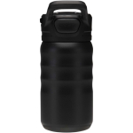 Borraccia sportiva 350ml con cannuccia richiudibile antigoccia color nero seconda vista posteriore