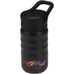 Borraccia sportiva 350ml con cannuccia richiudibile antigoccia color nero