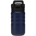 Borraccia sportiva 350ml con cannuccia richiudibile antigoccia color blu mare seconda vista posteriore