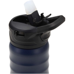 Borraccia sportiva 350ml con cannuccia richiudibile antigoccia color blu mare vista dettaglio 1