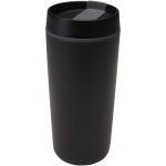 Bicchiere termico a doppia parete con coperchio a vite incluso 480ml color nero