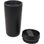 Bicchiere termico a doppia parete con coperchio a vite incluso 480ml color nero seconda vista