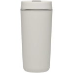 Bicchiere termico a doppia parete con coperchio a vite incluso 480ml color bianco seconda vista frontale