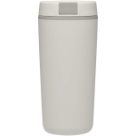 Bicchiere termico a doppia parete con coperchio a vite incluso 480ml color bianco seconda vista posteriore