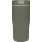 Bicchiere termico a doppia parete con coperchio a vite incluso 480ml color verde seconda vista posteriore