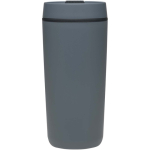 Bicchiere termico a doppia parete con coperchio a vite incluso 480ml color blu bondi seconda vista frontale