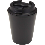 Bicchiere termico a doppia parete con coperchio a vite antigoccia 300ml color nero