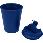 Bicchiere termico a doppia parete con coperchio a vite antigoccia 300ml color blu seconda vista