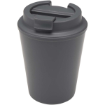 Bicchiere termico a doppia parete con coperchio a vite antigoccia 300ml color grigio