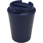 Bicchiere termico a doppia parete con coperchio a vite antigoccia 300ml color blu mare