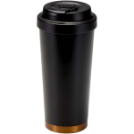 Bicchiere termico a doppia parete in acciaio inox opaco 480ml color nero