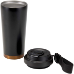 Bicchiere termico a doppia parete in acciaio inox opaco 480ml color nero seconda vista