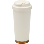 Bicchiere termico a doppia parete in acciaio inox opaco 480ml color beige