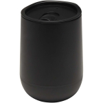 Bicchiere a doppia parete con coperchio scorrevole e isolamento ad aria 360ml color nero