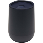 Bicchiere a doppia parete con coperchio scorrevole e isolamento ad aria 360ml color blu mare