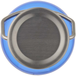 Borraccia con tappo a vite e manico in acciaio inox 600ml color blu reale terza vista frontale