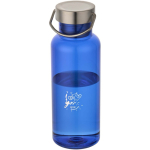 Borraccia con tappo a vite e manico in acciaio inox 600ml color blu reale vista con stampa tampografica