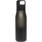 Bicchiere termico a doppia parete con coperchio one-touch 500ml color nero seconda vista frontale