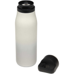 Bicchiere termico a doppia parete con coperchio one-touch 500ml color bianco seconda vista