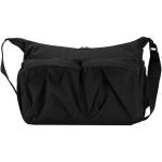 Borsa a tracolla per laptop con fascia per trolley e tasca nascosta 13'' color nero seconda vista frontale