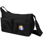 Borsa a tracolla per laptop con fascia per trolley e tasca nascosta 13'' color nero