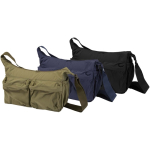 Borsa a tracolla per laptop con fascia per trolley e tasca nascosta 13'' color nero seconda vista in vari colori