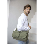 Borsa a tracolla per laptop con fascia per trolley e tasca nascosta 13'' color nero immagine stile di vita