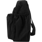 Borsa a tracolla per laptop con fascia per trolley e tasca nascosta 13'' color nero vista laterale