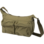 Borsa a tracolla per laptop con fascia per trolley e tasca nascosta 13'' color verde scuro